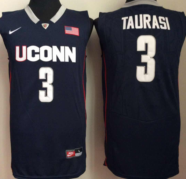 NCAA Men Uconn Huskies #3 taurasi Blue